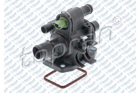 TOPRAN 723012001 Termostat (Komple) P206-P207-P307-Bipper-C1-C2-C3-Nemo-Fiesta-Fusion 1.4 Hdi-Tdci 04> (Contali)
